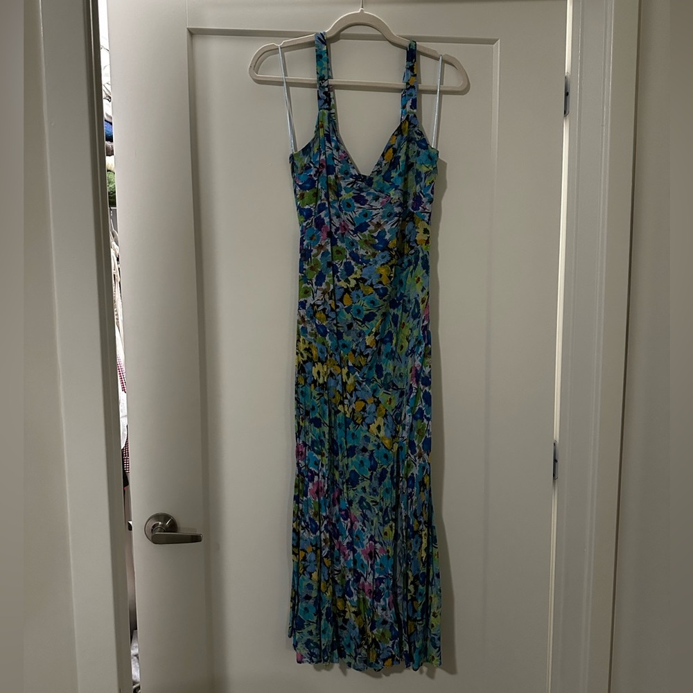 Zara blue floral dress